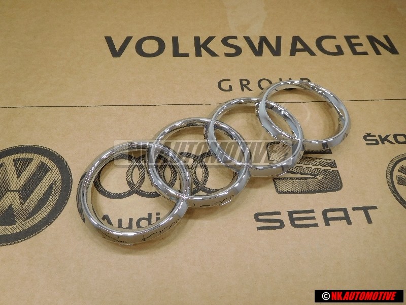 Audi Original Anneaux Avant Embleme Logo Chrome - 8T0853605
