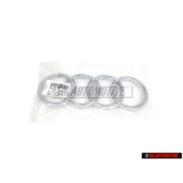 Audi Original Anneaux Avant Embleme Logo Chrome - 8T0853605