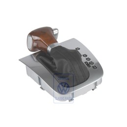 VW Original Cache De Commande Des Vitesses Noir/Noyer/Aluminium - 1K2713203AKWHC
