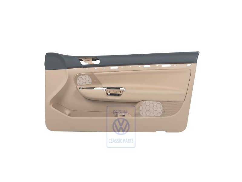 VW Original Revetement Porte Simili-Cuir Anthracite/Beige Pure - 1K3867012AQRDQ