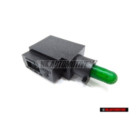 VW Original Support De Lampe Avec Ampoule Vert - 357919243A K25