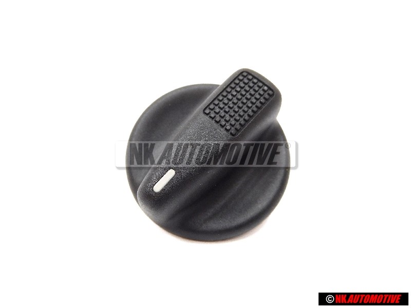 VW Original Bouton Rotatif Noir Satine - 357927533 01C
