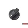 VW Original Bouton Rotatif Noir Satine - 357927533 01C