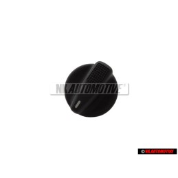 VW Original Bouton Rotatif Noir Satine - 357927533 01C