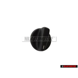 VW Original Bouton Rotatif Noir Satine - 357927533 01C