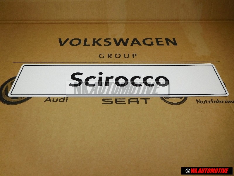 VW Original Scirocco Plaque De Police (Reflechiss.) - 1K8071801B