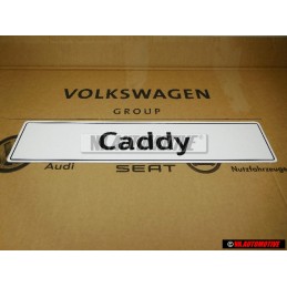 VW Original Caddy Plaque De Police (Reflechiss.) - 2K0071801B