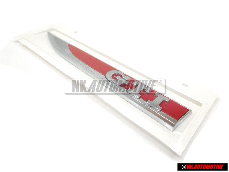 VW Original GTI Côté Embleme Monogramme Logo Chrome Rouge - 5G0853688ASJZQ