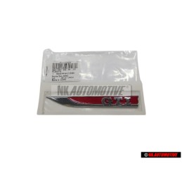 VW Original GTI Côté Embleme Monogramme Logo Chrome Rouge - 5G0853688ASJZQ