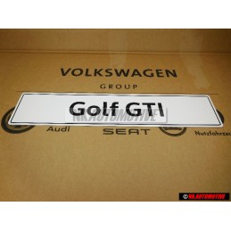 VW Original Golf GTI Plaque De Police (Reflechiss.) - 5K0071801H