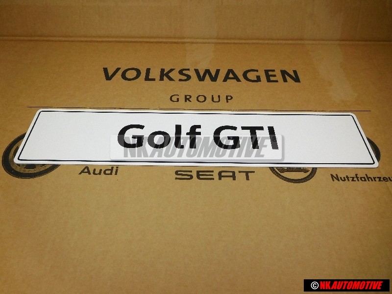 VW Original Golf GTI Plaque De Police (Reflechiss.) - 5K0071801H