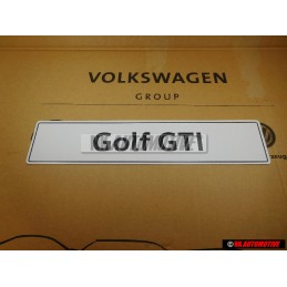 VW Original Golf GTI Plaque De Police (Reflechiss.) - 5K0071801H