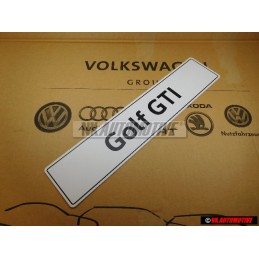 VW Original Golf GTI Plaque De Police (Reflechiss.) - 5K0071801H