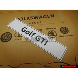 VW Original Golf GTI Plaque De Police (Reflechiss.) - 5K0071801H