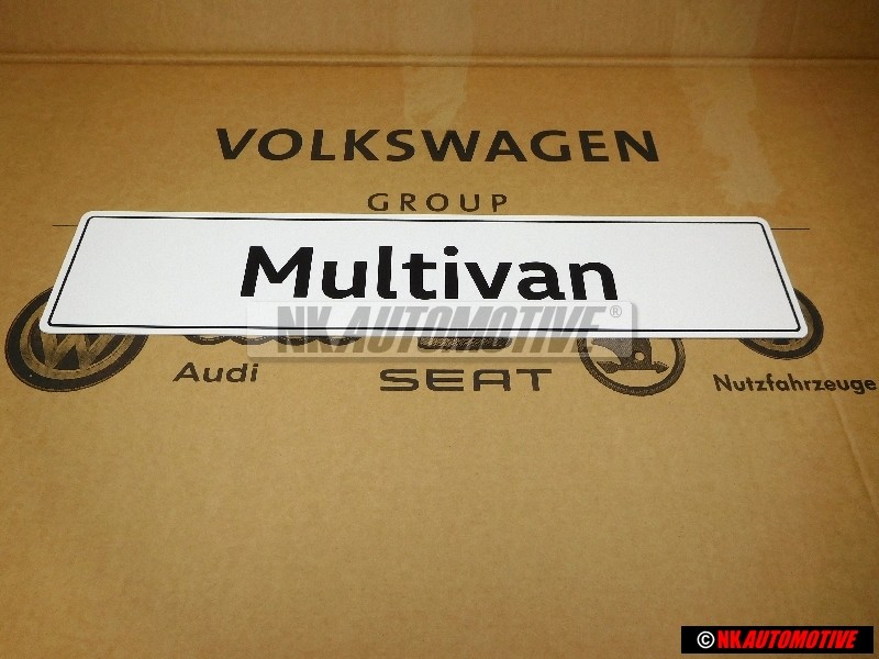 VW Original Multivan Plaque De Police (Reflechiss.) - 7E5071801A