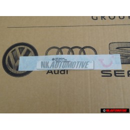 VW Original Inscription Sur Film Argent - 1K0853431 1W4