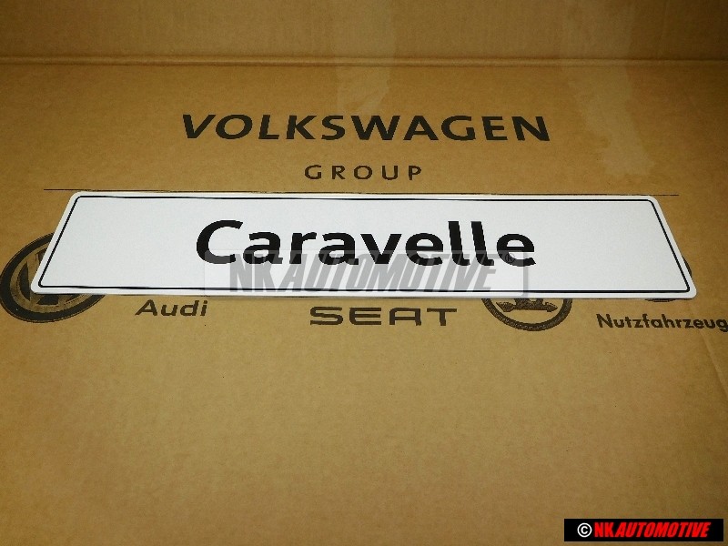 VW Original Caravelle Plaque De Police (Reflechiss.) - 7H9071801A