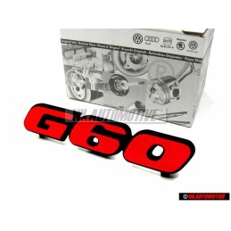 VW Original G60 Avant Embleme Monogramme Logo Rouge - 191853679N QN5