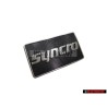 VW Original SYNCRO Côté Embleme Monogramme Logo Argent Brossé - 191853688K GX2