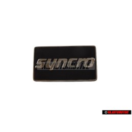 VW Original SYNCRO Côté Embleme Monogramme Logo Argent Brossé - 191853688K GX2