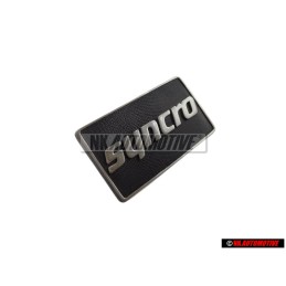 VW Original SYNCRO Côté Embleme Monogramme Logo Argent Brossé - 191853688K GX2