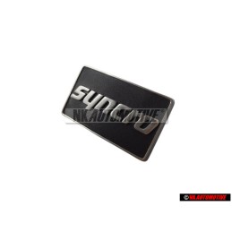 VW Original SYNCRO Côté Embleme Monogramme Logo Argent Brossé - 191853688K GX2