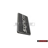 VW Original SYNCRO Côté Embleme Monogramme Logo Argent Brossé - 191853688K GX2