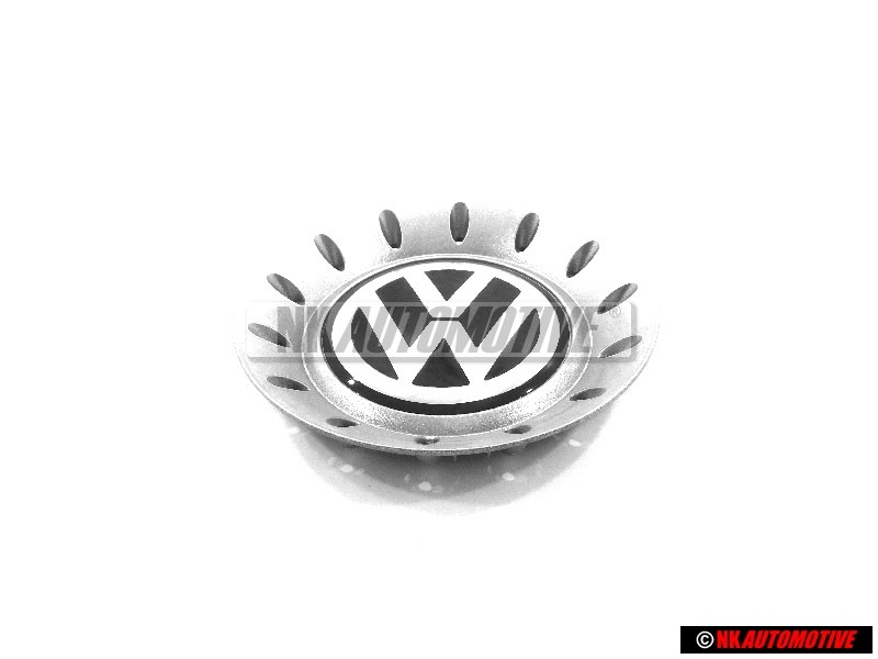 VW Original Enjoliveur De Roue Brillant Chrome/Gris Dolomit - 1C0601149B GRB