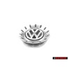 VW Original Enjoliveur De Roue Brillant Chrome/Gris Dolomit - 1C0601149B GRB