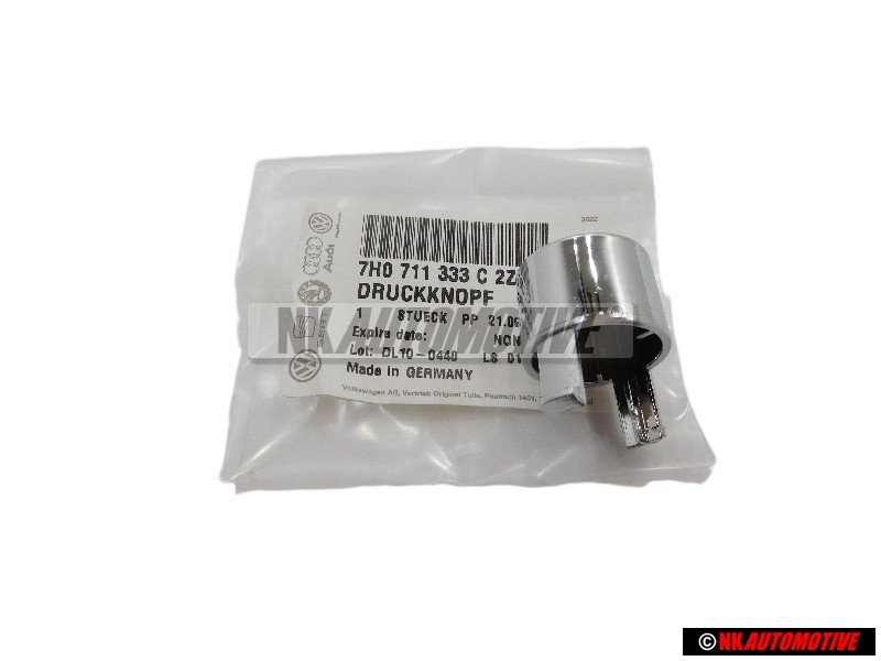 VW Original Bouton-Ression Chrome - 7H0711333C 2ZZ