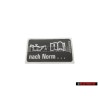 VW Original Etiquette 'Huile Selon Norme Vw' - 028010262Q