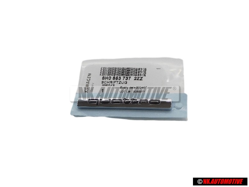 Audi Original QUATTRO Arrière Embleme Monogramme Logo Chrome - 8H0853737 2ZZ