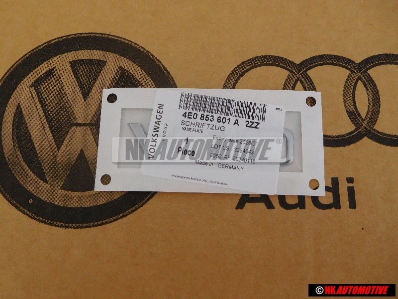 Audi Original V10 Côté Embleme Monogramme Logo Chrome - 4E0853601A 2ZZ