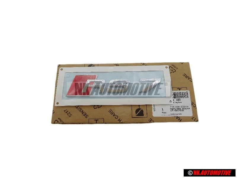 Audi Original RS7 Arrière Embleme Monogramme Logo Chrome Rouge - 4G8853740 2ZZ