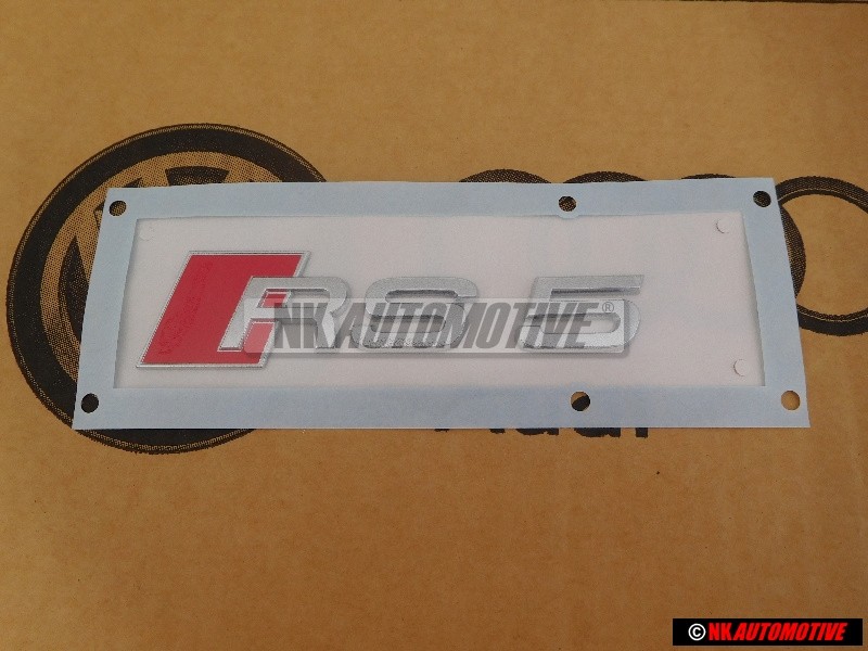 Audi Original RS5 Arrière Embleme Monogramme Logo Chrome Rouge - 8T0853740