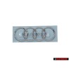 Audi Original Anneaux R8 Avant Embleme Logo Chrome - 420853605A 2ZZ