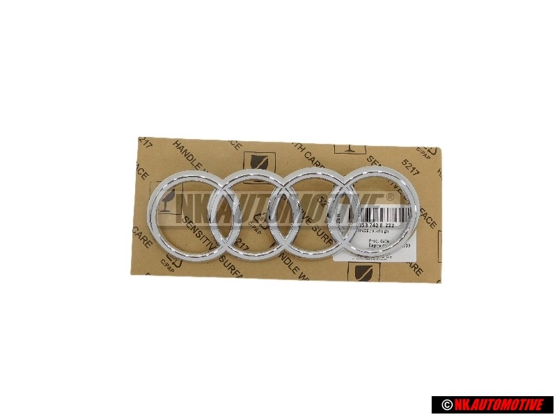 Audi Original Anneaux Avant Embleme Logo Chrome - 4S7853742E 2ZZ