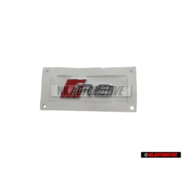 Audi Original R8 Côté Embleme Monogramme Logo Chrome Rouge - 4S0853736 2ZZ