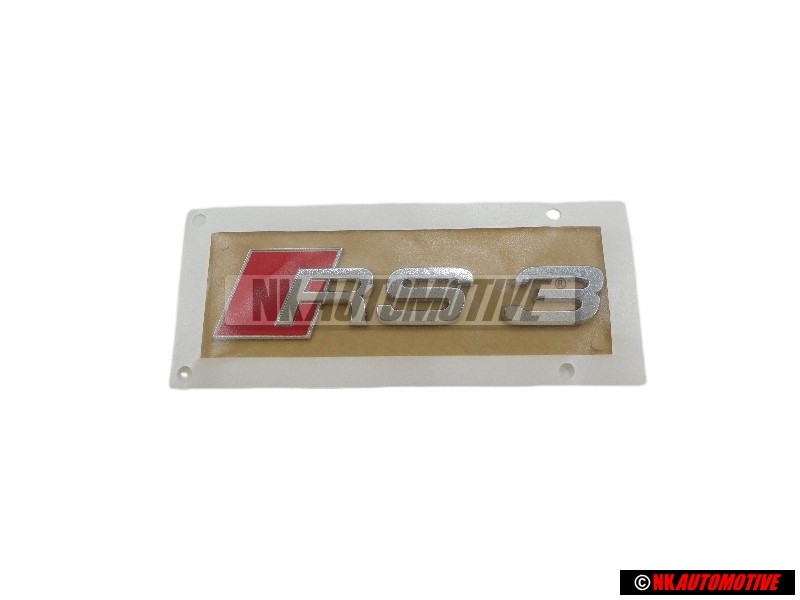 Audi Original RS3 Arrière Embleme Monogramme Logo Chrome Rouge - 8P0853740 2ZZ