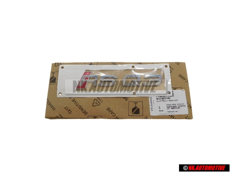 Audi Original RS Q3 Arrière Embleme Monogramme Logo Chrome Rouge - 8U0853740