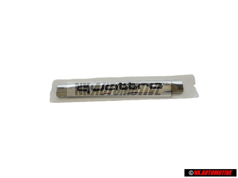 Audi Original QUATTRO Arrière Embleme Monogramme Logo Chrome - 4E0853737 2ZZ