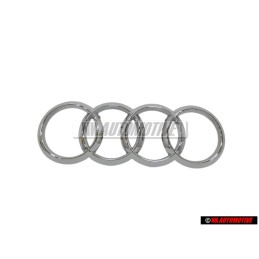Audi Original Anneaux Avant Embleme Logo Chrome - 4H0853605A