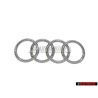 Audi Original Anneaux Avant Embleme Logo Chrome - 4H0853605A