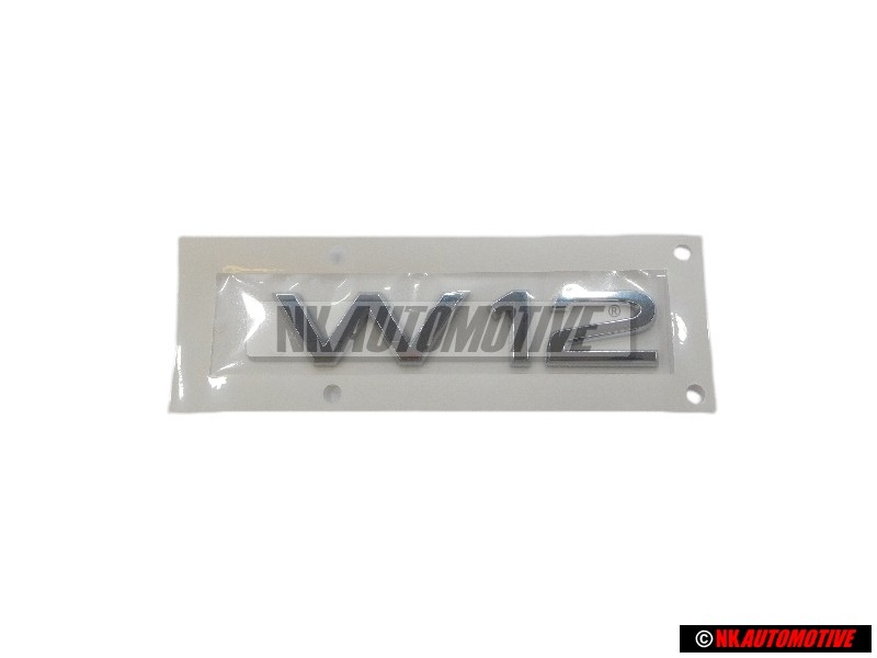 Audi Original W12 Arrière Embleme Monogramme Logo Chrome - 4H0853743B 2ZZ