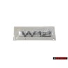 Audi Original W12 Arrière Embleme Monogramme Logo Chrome - 4H0853743B 2ZZ