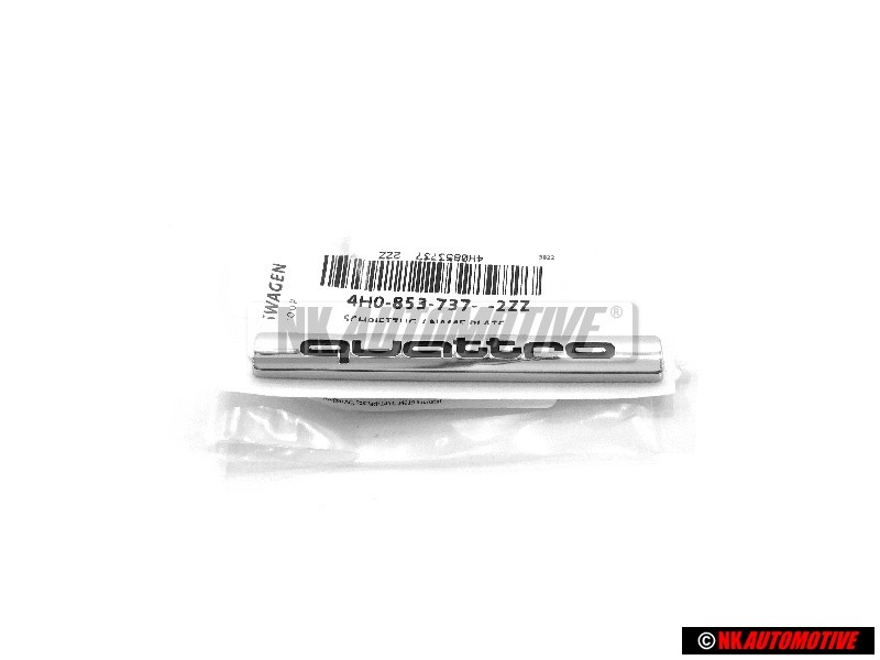 Audi Original QUATTRO Arrière Embleme Monogramme Logo Chrome - 4H0853737 2ZZ