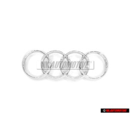 Audi Original Anneaux Avant Embleme Logo Chrome - 4N0853605 2ZZ