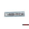 Audi Original 45 TDI Arrière Embleme Monogramme Logo Chrome - 4G0853744D 2ZZ