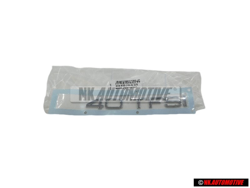 Audi Original 40 TFSI Arrière Embleme Monogramme Logo Chrome - 8K0853744B 2ZZ
