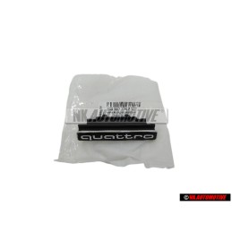 Audi Original QUATTRO Avant Embleme Monogramme Logo Noir Chrome - 4G0853736F 2ZZ